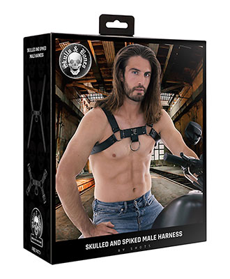 Skulled & Spiked Harness by Shots