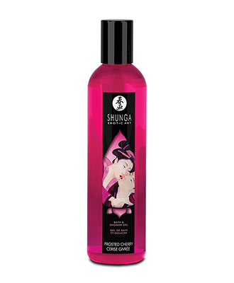 Shunga Bath & Shower Gel - Frosted Cherry