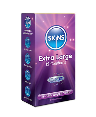 Skins Extra Large Kondomer - 12 stk