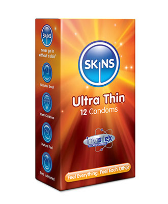 Skins Ultra Thin (nesten som uten) Kondomer - 12 stk