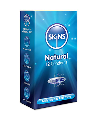 Skins Natural Kondomer - 12 stk