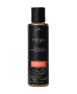 Sensuva Me & You Massasjeolje - Wild Passion Fruit & Island Guava