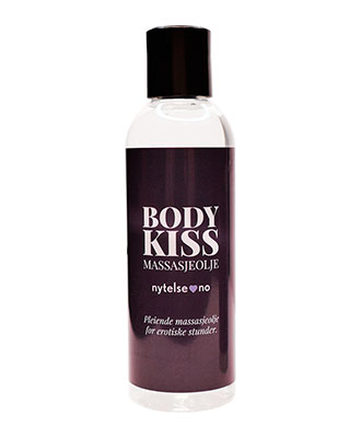 Body Kiss Massasjeolje - Naturell
