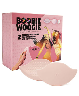 FeelzToys Boobie Woogie Brystvibratorer (2 stk)