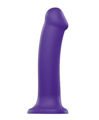 Strap-On-Me - Dual Density Bendable Dildo Purple L