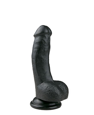 Easytoys Realistic Dildo med sugekopp (15 cm) - Sort