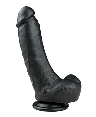 Easytoys Realistic Dildo med sugekopp (20 cm) - Sort