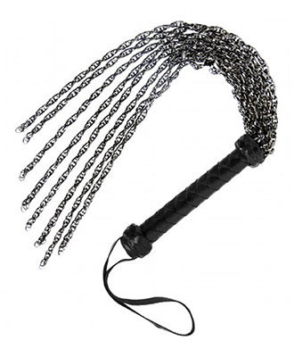 Master Series Gunmetal Chain Flogger