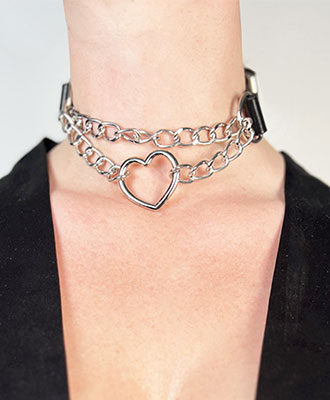 Shiver Choker Heart in Chains