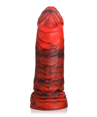 Fire Dragon Red Scaly Dildo