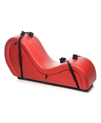 Kinky Wave Red Chair w/ Restraints