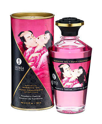 Shunga Aphrodisiac Warming Oil Rasberry Feeling