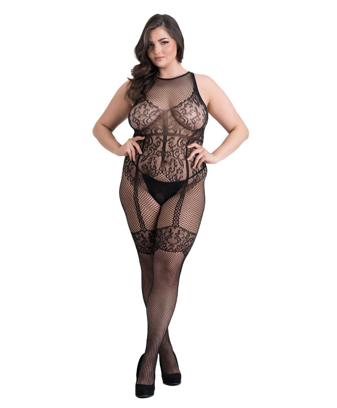 Fifty Shades of Grey Captivate Crotchless Bodystocking - Queen Size, str. Queen