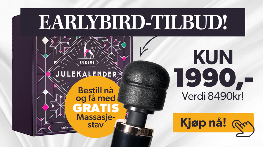 EarlyBird-tilbud p julekalender - Kjp n og f med GRATIS massasjestav!EarlyBird-tilbud p julekalender - Kjp n og f med GRATIS massasjestav!