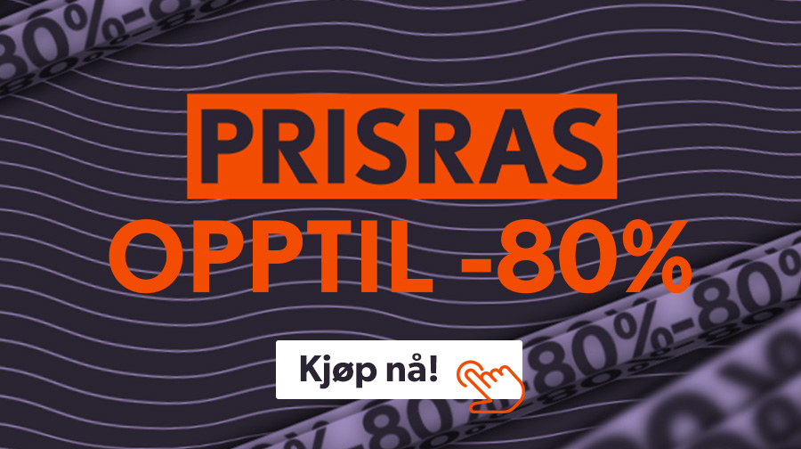PRISRAS - Opptil 80% rabatt!
