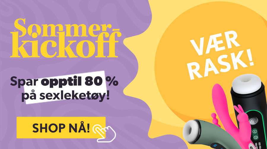 Vi kicker off sommeren med et deilig helgesalg! Spar opptil 80% kun n i helgen!