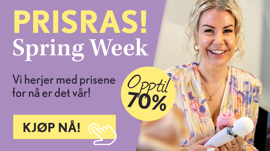 Prisras - Spring week med opptil 70% rabatt!