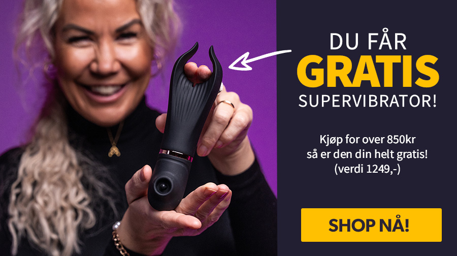 Gratis supervibrator med alle kj�p over 850kr!