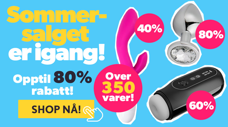 Sommersalget er endelig i gang! Spar opptil 80% p over 350 varer!