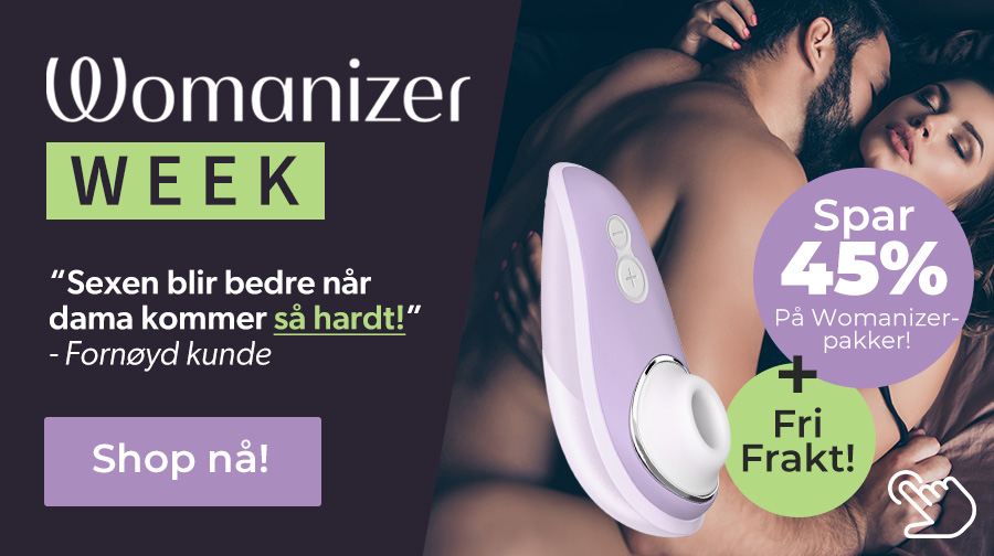 Womanizer Week er i gang! minst 25% rabatt og FRI FRAKT p Womanizere!
