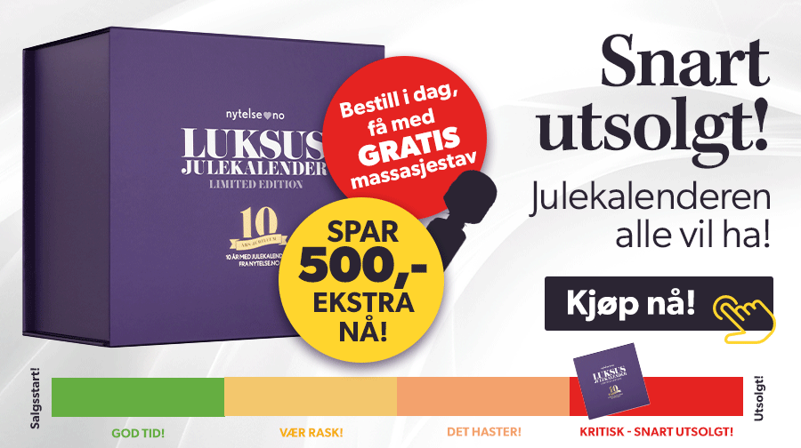 rets julekalender - Billigere enn noengang. 1990,- og du fr med gratis massasjestav til en verdi av 1890,-